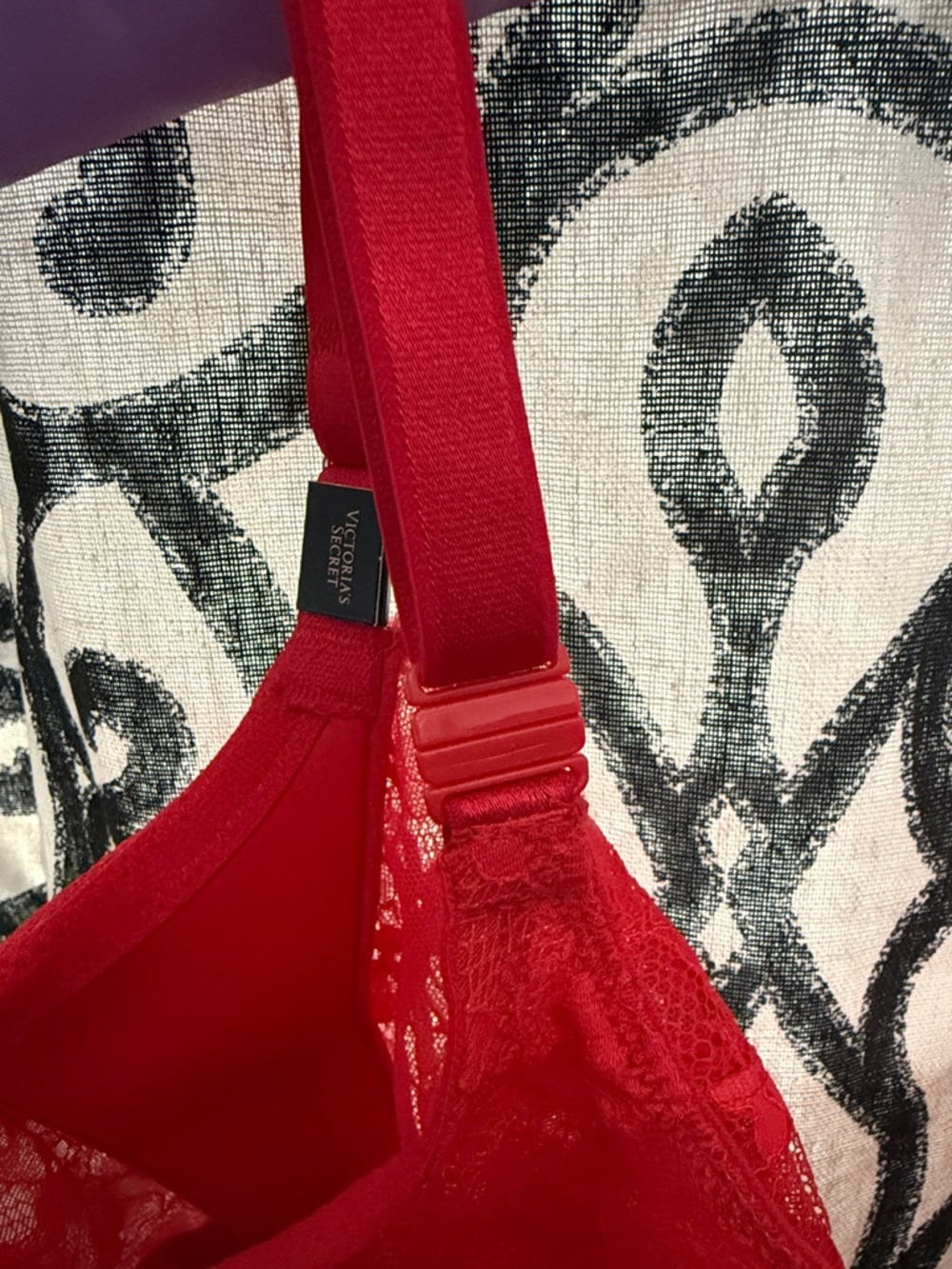 NWT 38DD Red Victoria's Secret  Dream Angels Push-up Without Padding Lace Bra - Picture 3 of 5